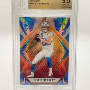 Justin Herbert Rookie Gem Mint Graded